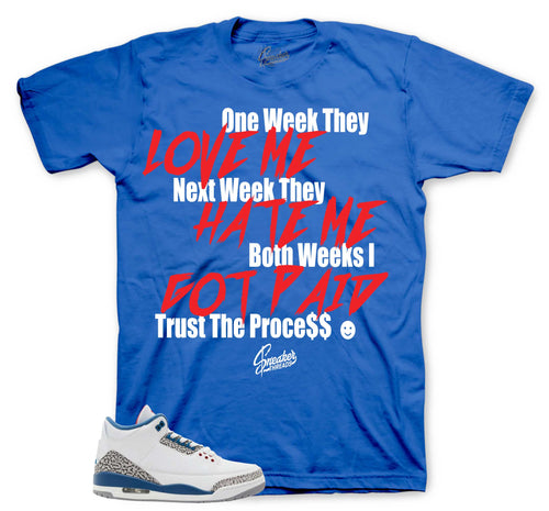 Retro 3 True Blue Trust The Process Shirt