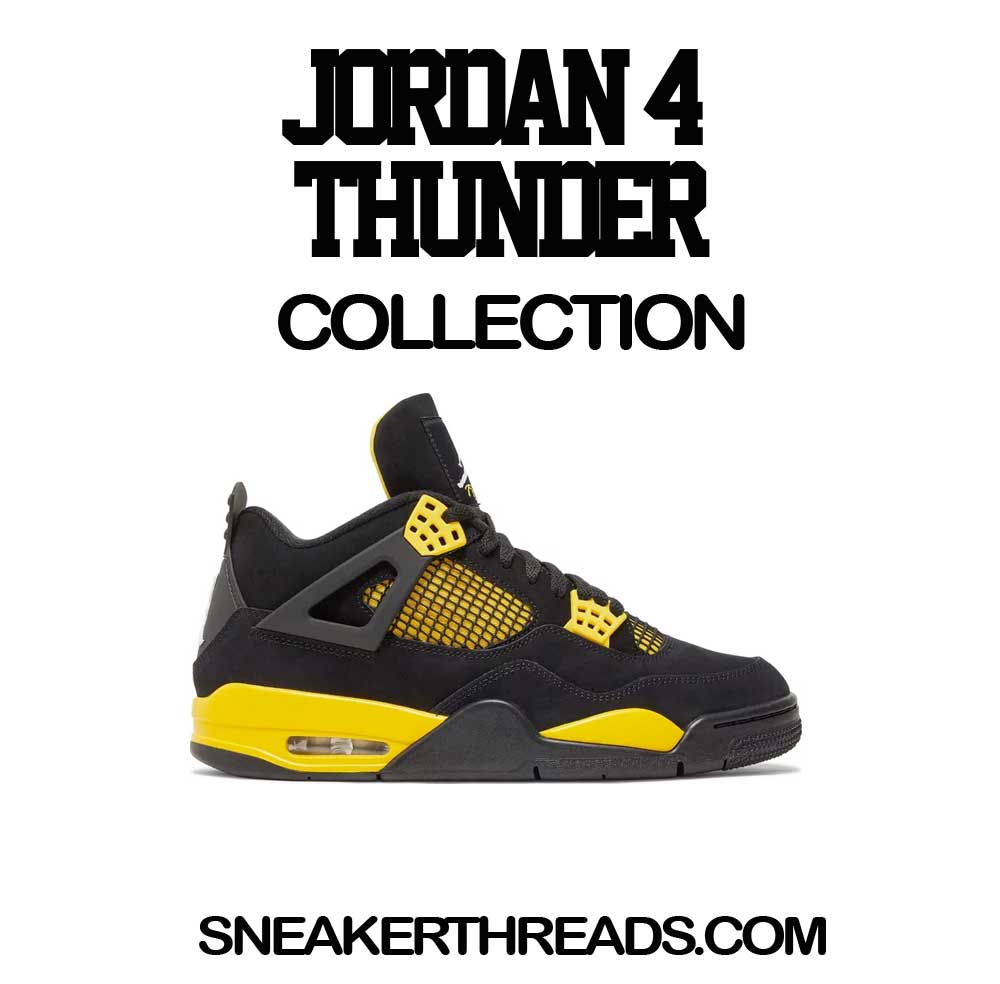 Jordan Retro 4 thunder Tees & sneaker sweatshirt | st drip Hoodie