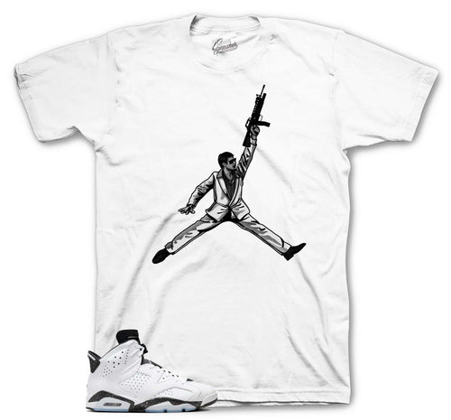 Retro 6 White Black Air Tony Shirt