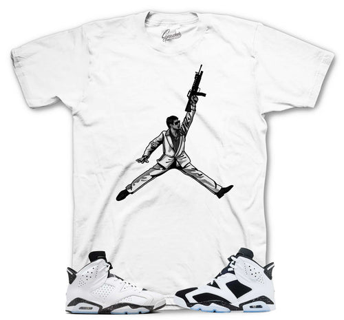 Retro 6 White Black Air Tony Shirt