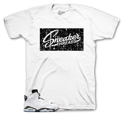 Retro 6 White Black ST Box Shirt