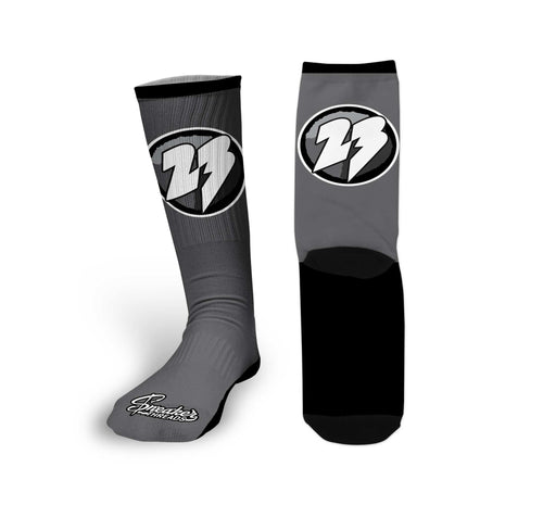 Retro 8 Chrome Grails 23 Socks