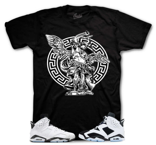 Retro 6 White Black Archangel Shirt