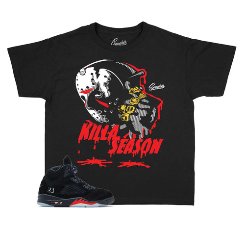 Kids Killa Season Graphic T-Shirt | Jordan 5 Halloween