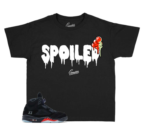 Kids Spoiled Graphic T-Shirt | Jordan 5 Halloween