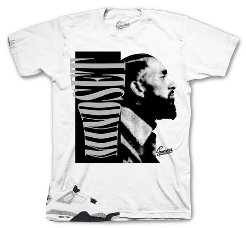 Retro 4 White Cement Mindset Shirt