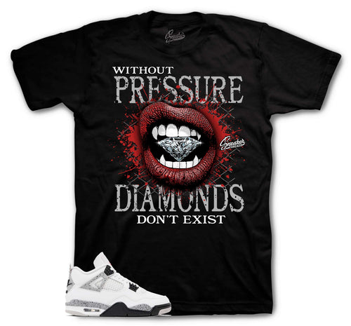 Retro 4 White Cement Wihtout Pressure Shirt