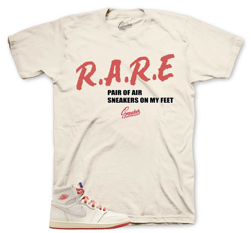 Retro 1 Cinnabar Rare Air Crest Shirt