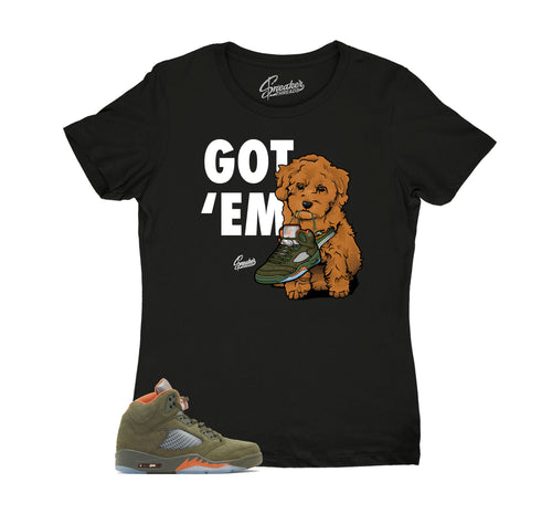 Womens - Olive 5 Got Em Shirt