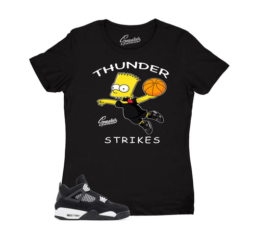 Womens - White Thunder 4 Thunder Strikes Shirt