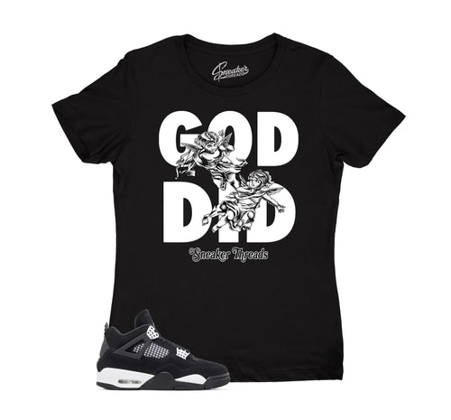 Womens - White Thunder 4 God Did Shirt