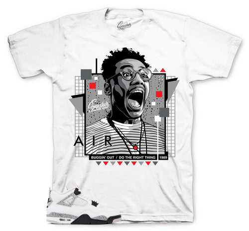 Retro 4 White Cement Buggin' Out Shirt