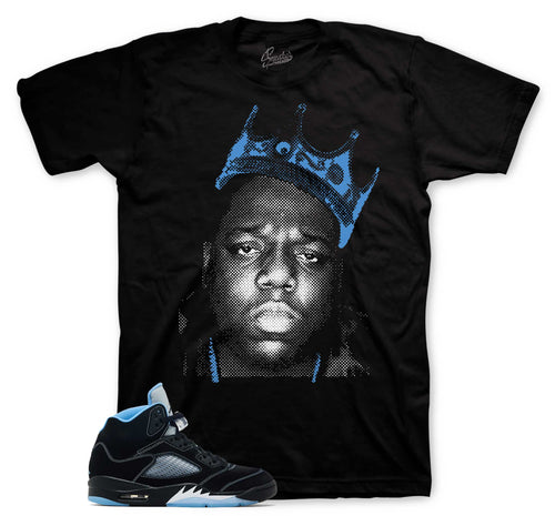 Retro 5 Black Carolina Crown Shirt
