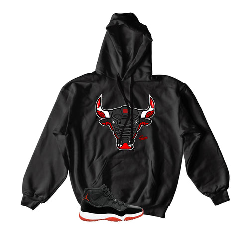 Retro 11 Bred War Bully Hoody