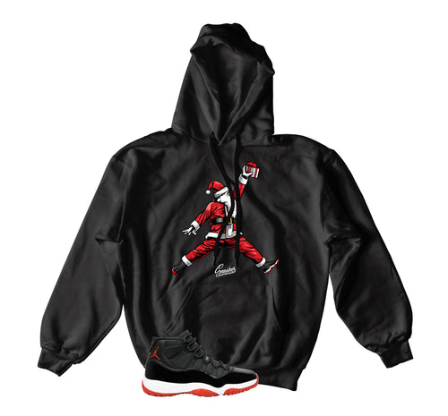 Retro 11 Bred Air Santa Hoody
