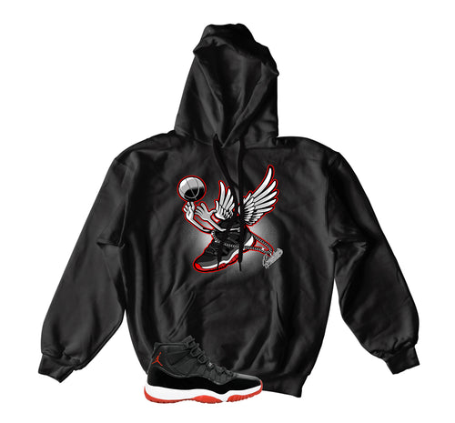 Retro 11 Bred Fly Kicks Hoody