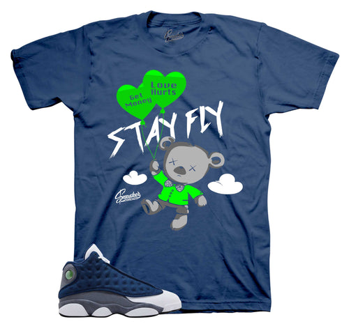 Retro 13 Flint Money Over Love Shirt