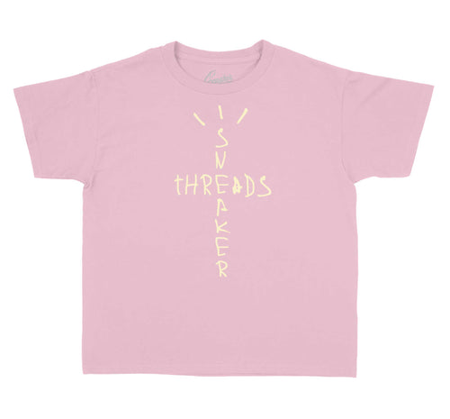 Kids - Retro 1 Travis Scott Pink Scribble Shirt