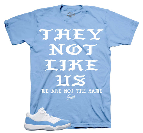 Retro 11 University Blue Not Like Us Shirt