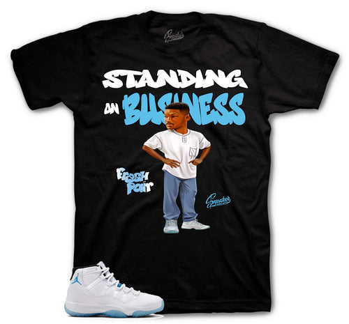 Retro 11 Legend Blue Standing On Business Shirt