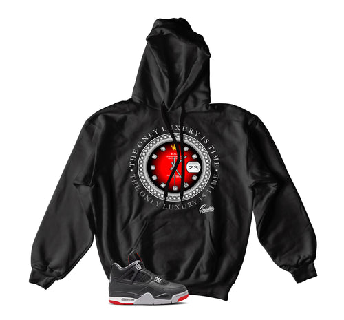 Retro 4 Bred Rolie Time Hoody
