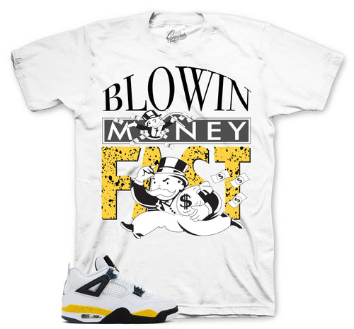 Retro 4 Tour Yellow Blowin Money Shirt