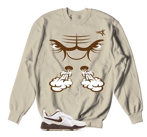 Field Jaxx Light Chocolate Raging Face Sweater
