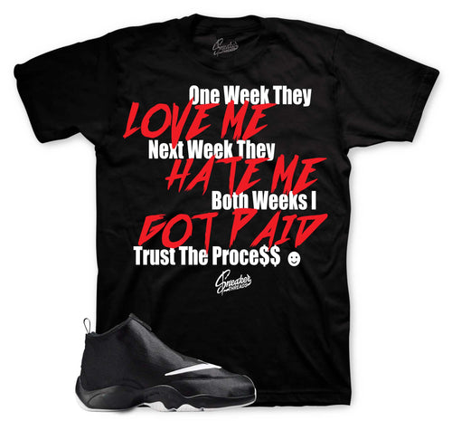 Zoom Flight Glove Black & White Trust The Process Shirt