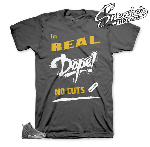 Jordan 12 dark grey wolf shirt | my rules 12 sneaker tee.