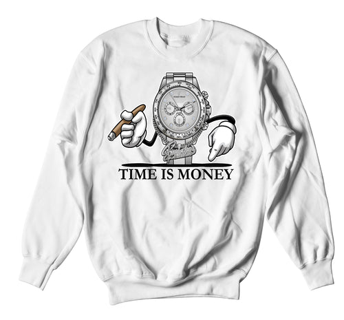 Retro 1 Silver Toe Grind Time Sweater