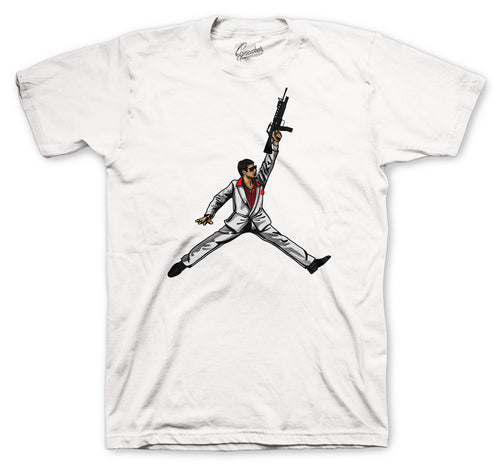 Fire Red Jordan 4 sneaker collection matching mens tees