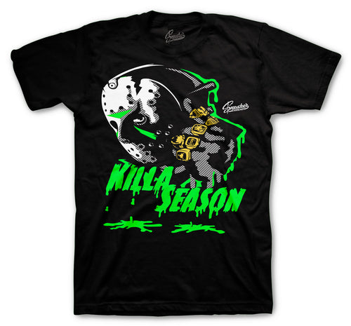 Retro 6 Electric Green Killa Season Shirt