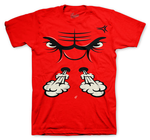 Retro 4 Red Thunder Raging Face Shirt