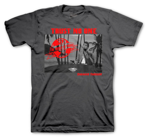 dark grey Jordan 12 collection matching shirt for men 