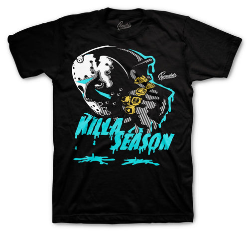 Island Green Jordan 5 retro sneaker have matching tees