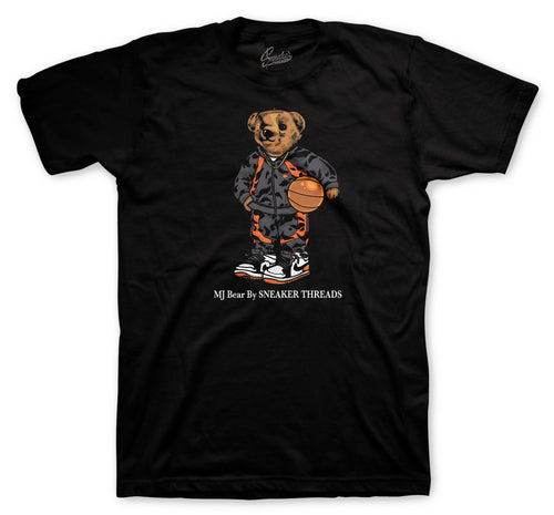 Retro 1 Electro Orange MJ Bear Shirt
