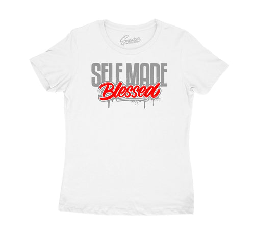 dark grey Jordan 12 collection matching shirts for ladies