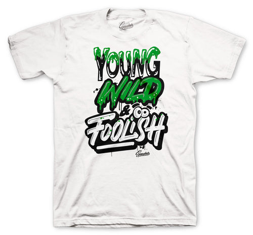 Shirt collection for men designed to match the Jordan 4 metallic green shoe collection 