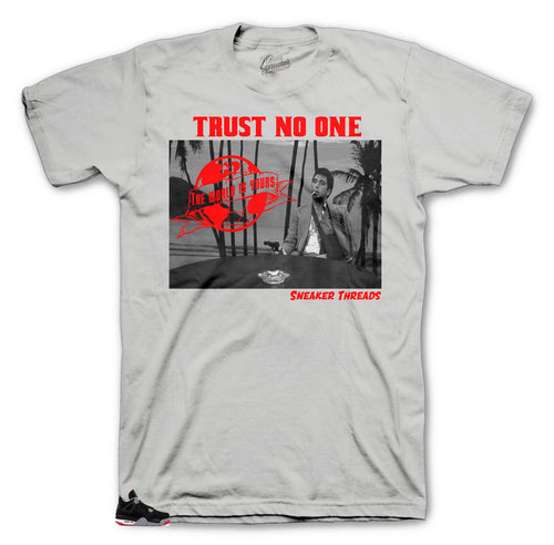 Scarface best shirts to match Jordan 4 Bred