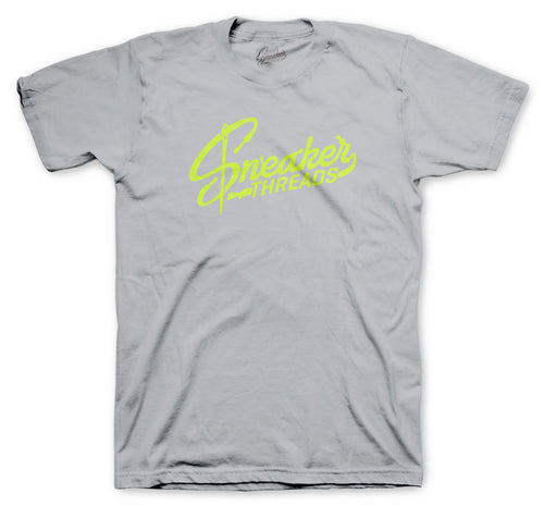 Retro Jordan 4 neon volt sneaker collection had matching mens tees