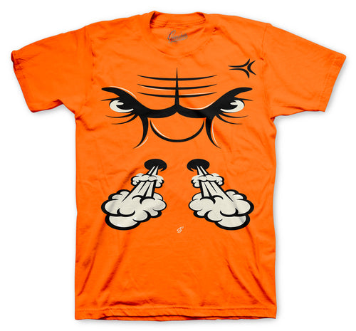 Retro 5 Orange Blaze Raging Face Shirt