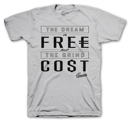 Grey shirts matching the Jordan 11 black cement sneakers