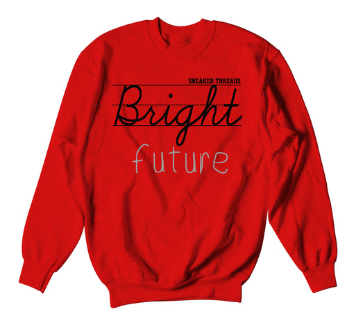 Retro 3 Red Cement Bright Future Sweater