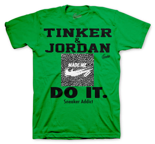 Tee outlets shirt to match Air Jordan 3 Pine Green sneaker. KNC Walk By Faith