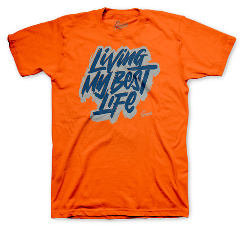Tee collection matches the foamposite rugged orange sneaker collection 