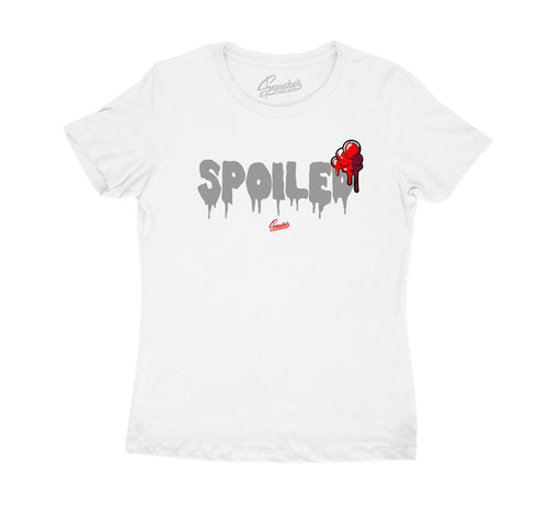 shirt collection for women made to match the Jordan 12 dark grey sneaker collection 