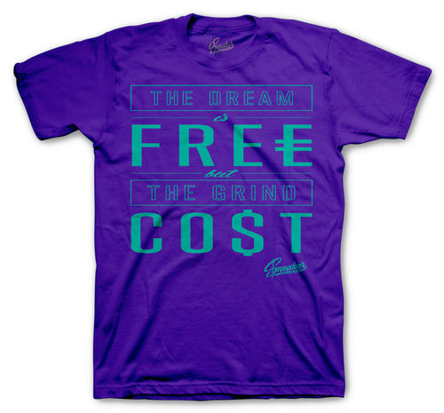 guys tee collection made to match the Jordan 5 grape purple shoes