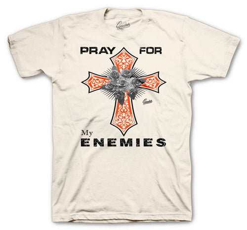 Retro 5 Orange Blaze Enemy Cross Shirt