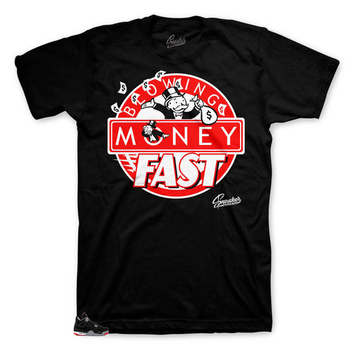 Jordan Blowing Money Fast shirt to match Bred 4's