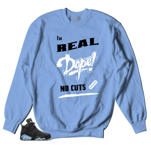 Retro 6 University Blue No Cuts Sweater